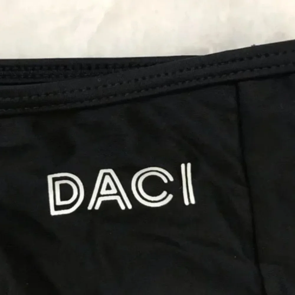 NEW Sz XL Beach Pool Black High Waisted Swim Bikini Bottoms